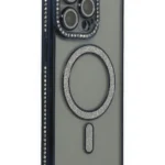 Uray store Apple iPhone 14 Pro Kılıf Joke Simli Magneticsafe Kılıf - Lacivert