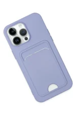 Uray store Apple iPhone 14 Pro Kılıf Kelvin Kartvizitli Silikon - Lila - Görsel 2