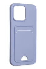 Uray store Apple iPhone 14 Pro Kılıf Kelvin Kartvizitli Silikon - Lila - Görsel 3
