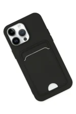 Uray store Apple iPhone 14 Pro Kılıf Kelvin Kartvizitli Silikon - Siyah - Görsel 2