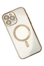 Uray store Apple iPhone 14 Pro Kılıf Kross Magneticsafe Kapak - Gold - Görsel 3
