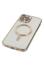 Uray store Apple iPhone 14 Pro Kılıf Kross Magneticsafe Kapak - Gold - Görsel 4