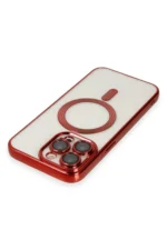 Uray store Apple iPhone 14 Pro Kılıf Kross Magneticsafe Kapak - Kırmızı - Görsel 4