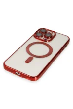 Uray store Apple iPhone 14 Pro Kılıf Kross Magneticsafe Kapak - Kırmızı - Görsel 5