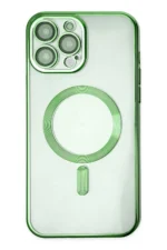 Uray store Apple iPhone 14 Pro Kılıf Kross Magneticsafe Kapak - Koyu Yeşil