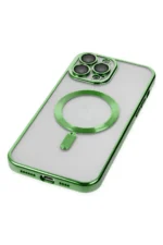 Uray store Apple iPhone 14 Pro Kılıf Kross Magneticsafe Kapak - Koyu Yeşil - Görsel 4