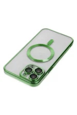 Uray store Apple iPhone 14 Pro Kılıf Kross Magneticsafe Kapak - Koyu Yeşil - Görsel 5
