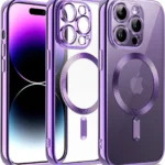 Uray store Apple iPhone 14 Pro Kılıf Kross Magneticsafe Kapak - Mor