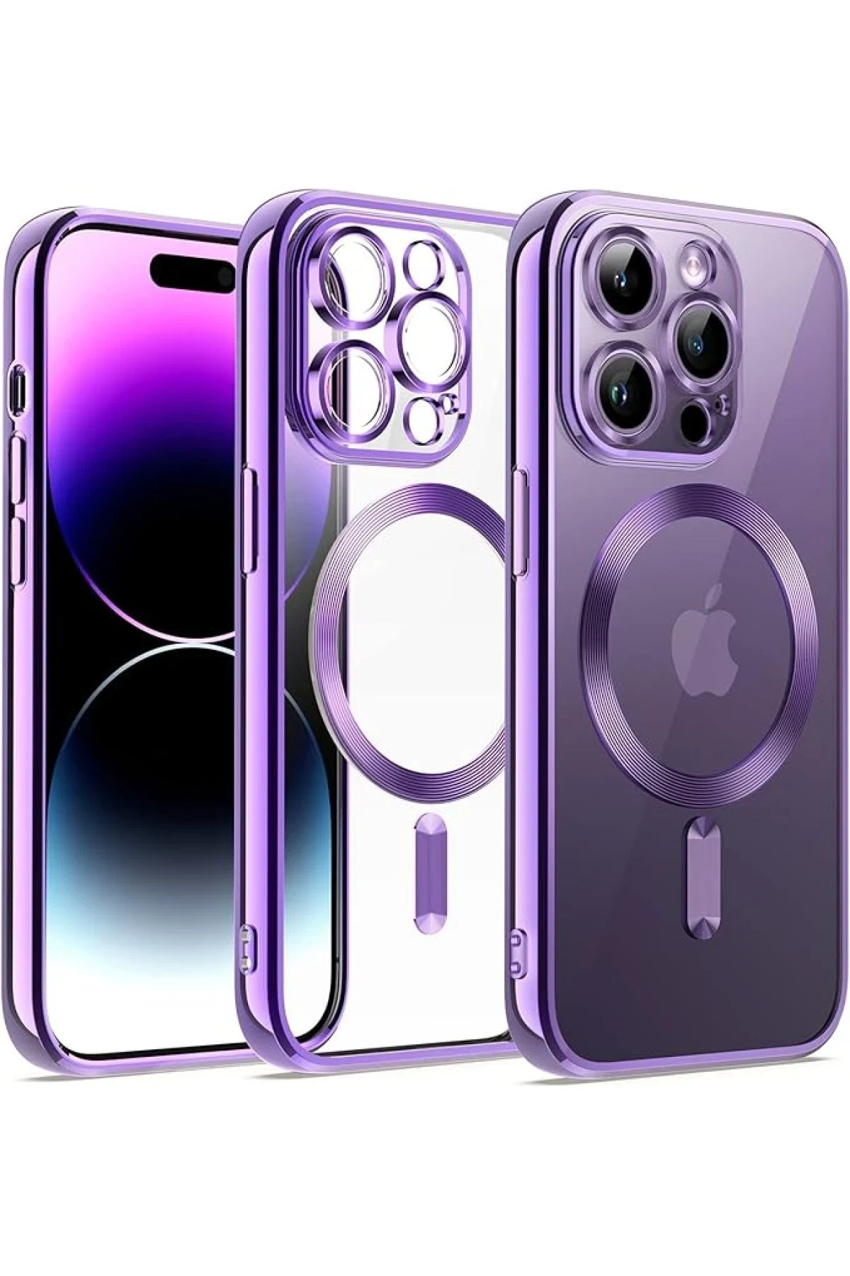 newface-iphone-14-pro-kilif-kross-magneticsafe-kapak-mor-default Uray store Apple iPhone 14 Pro Kılıf Kross Magneticsafe Kapak - Mor - Görsel 1