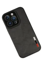 Uray store Apple iPhone 14 Pro Kılıf Loop Deri Silikon - Siyah - Görsel 3