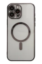 Uray store Apple iPhone 14 Pro Kılıf Magneticsafe Lazer Silikon - Siyah - Görsel 2