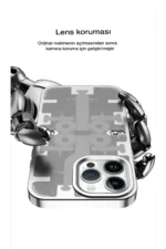 Uray store Apple iPhone 14 Pro Kılıf Mekanik Bumper Kapak - Derin Mor - Görsel 2