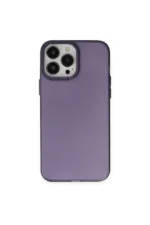 Uray store Apple iPhone 14 Pro Kılıf Modos Metal Kapak - Derin Mor