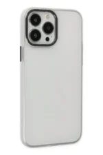 Uray store Apple iPhone 14 Pro Kılıf Modos Metal Kapak - Şeffaf - Görsel 2