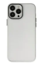Uray store Apple iPhone 14 Pro Kılıf Modos Metal Kapak - Şeffaf