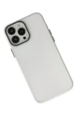 Uray store Apple iPhone 14 Pro Kılıf Modos Metal Kapak - Şeffaf - Görsel 3