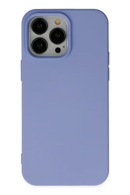 Uray store Apple iPhone 14 Pro Kılıf Nano içi Kadife Silikon - Lila