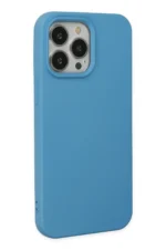 Uray store Apple iPhone 14 Pro Kılıf Nano içi Kadife Silikon - Mavi - Görsel 2