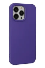 Uray store Apple iPhone 14 Pro Kılıf Nano içi Kadife Silikon - Mor - Görsel 2
