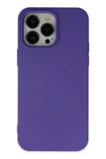 Uray store Apple iPhone 14 Pro Kılıf Nano içi Kadife Silikon - Mor