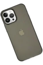 Uray store Apple iPhone 14 Pro Kılıf Pc Sert Şeffaf Kapak - Siyah - Görsel 3