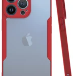 Uray store Apple iPhone 14 Pro Kılıf Platin Silikon - Kırmızı