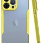 Uray store Apple iPhone 14 Pro Kılıf Platin Silikon - Sarı