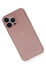 Uray store Apple iPhone 14 Pro Kılıf PP Ultra İnce Kapak - Pembe - Görsel 2