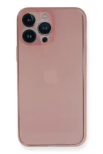 Uray store Apple iPhone 14 Pro Kılıf PP Ultra İnce Kapak - Pembe