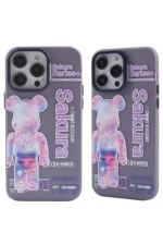 Uray store Apple iPhone 14 Pro Kılıf Prada Desenli Kapak - Prada Mor - 1 - Görsel 3