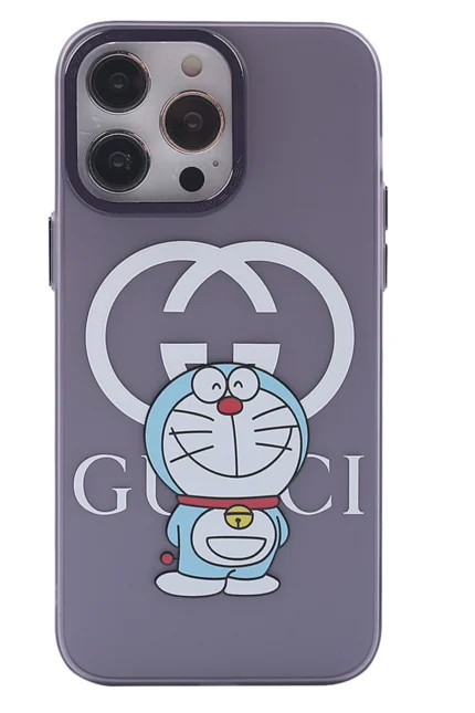Uray store Apple iPhone 14 Pro Kılıf Prada Desenli Kapak - Prada Mor - 3