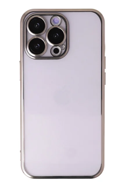 Uray store Apple iPhone 14 Pro Kılıf Razer Lensli Silikon - Gold