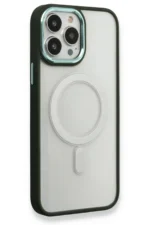 Uray store Apple iPhone 14 Pro Kılıf Room Magneticsafe Silikon - Köknar Yeşili