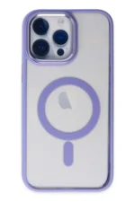 Uray store Apple iPhone 14 Pro Kılıf Room Magneticsafe Silikon - Lila - Görsel 2