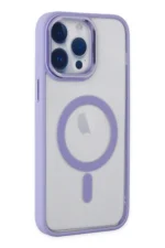 Uray store Apple iPhone 14 Pro Kılıf Room Magneticsafe Silikon - Lila