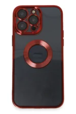 Uray store Apple iPhone 14 Pro Kılıf Slot Silikon - Kırmızı