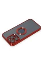 Uray store Apple iPhone 14 Pro Kılıf Slot Silikon - Kırmızı - Görsel 3