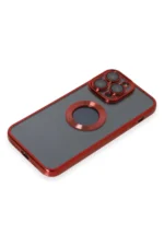 Uray store Apple iPhone 14 Pro Kılıf Slot Silikon - Kırmızı - Görsel 4