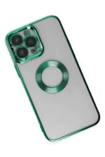 Uray store Apple iPhone 14 Pro Kılıf Slot Silikon - Köknar Yeşili - Görsel 3
