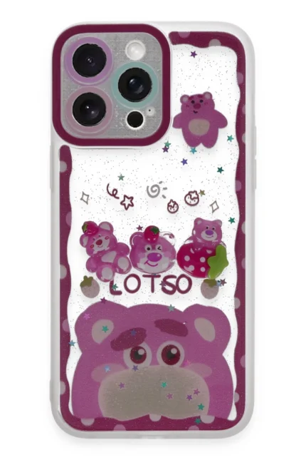 Uray store Apple iPhone 14 Pro Kılıf Sweet Desenli Silikon Kapak - Pembe