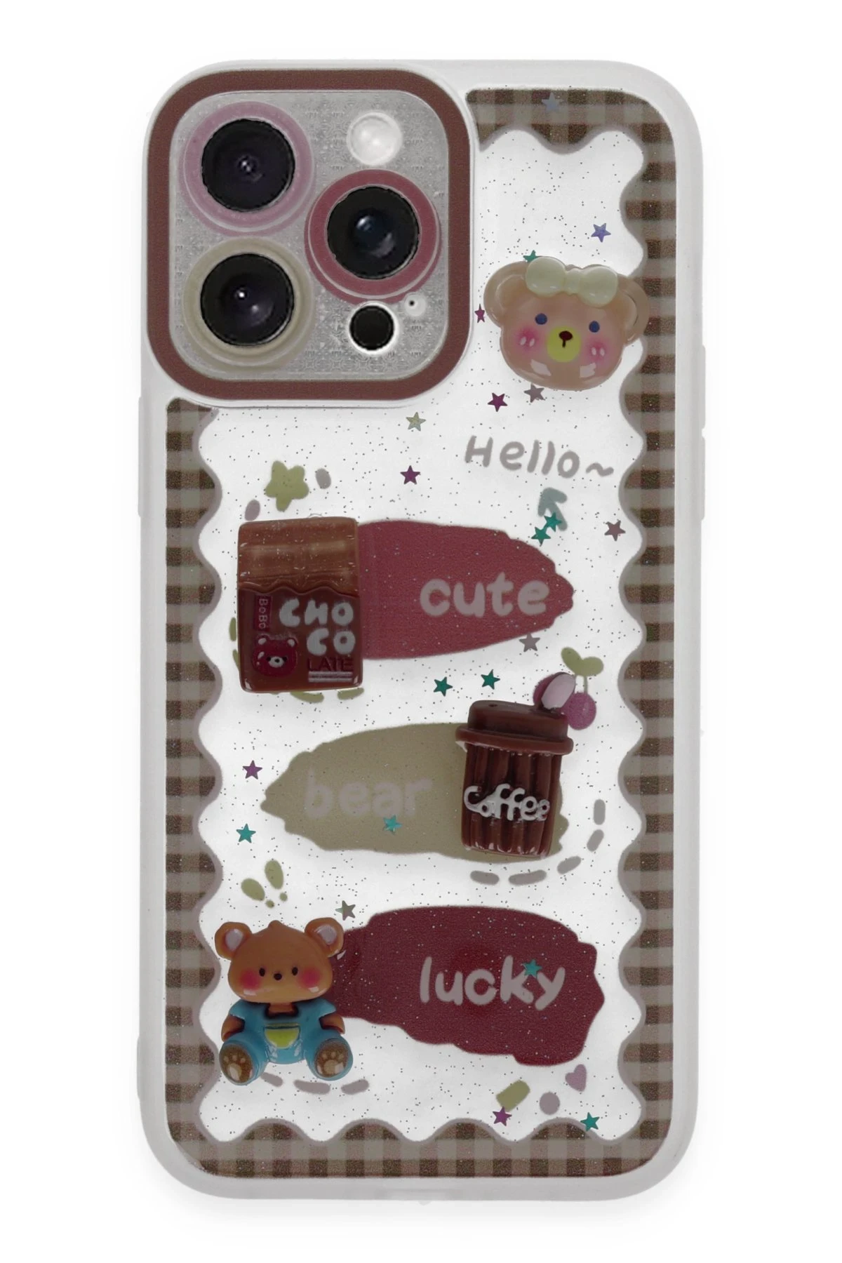 newface-iphone-14-pro-kilif-sweet-desenli-silikon-kapak-seffaf-default Uray store Apple iPhone 14 Pro Kılıf Sweet Desenli Silikon Kapak - Şeffaf - Görsel 1