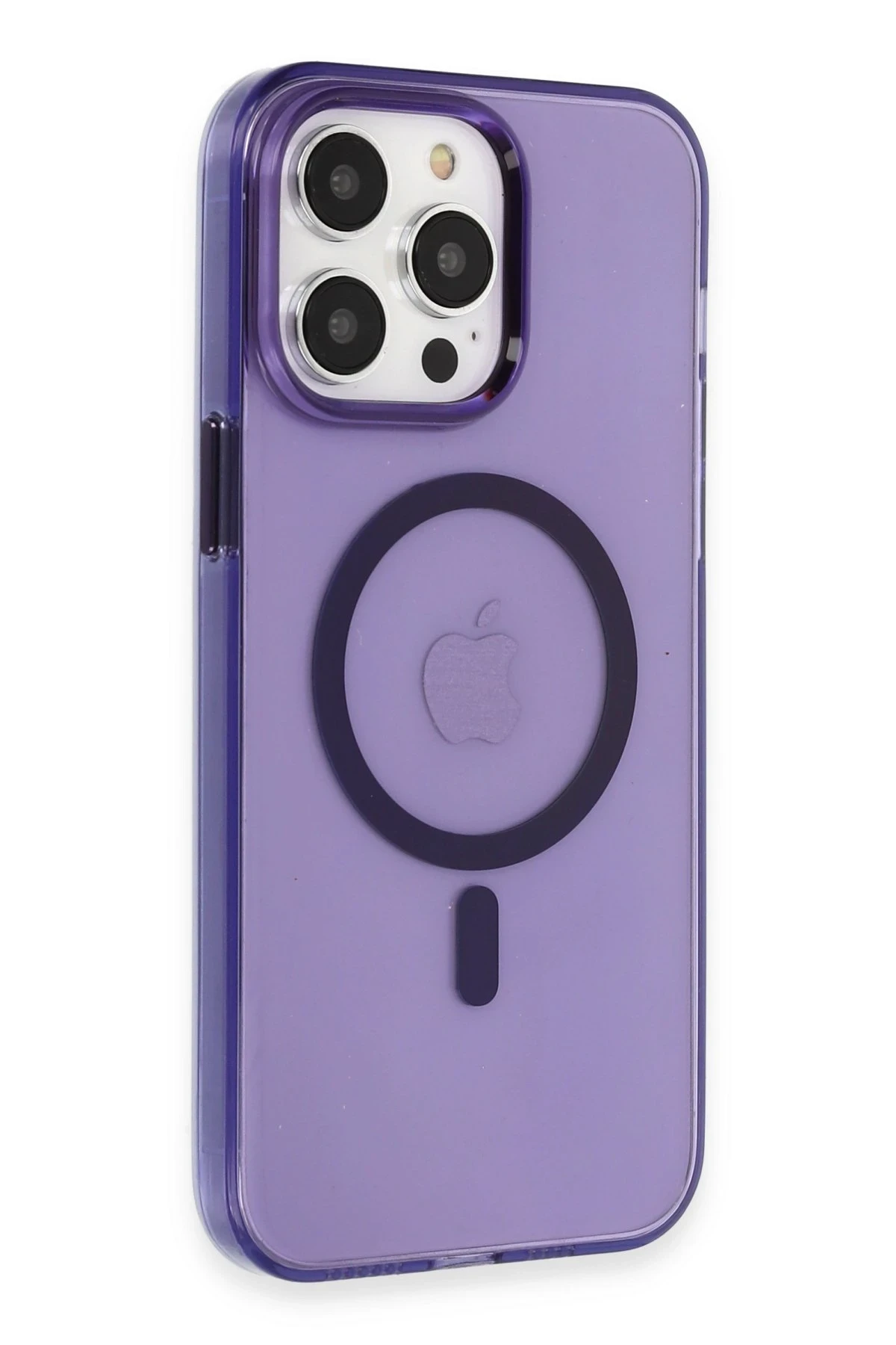 newface-iphone-14-pro-kilif-tron-seffaf-magsafe-kapak-derin-mor-default Uray store Apple iPhone 14 Pro Kılıf Tron Şeffaf Magsafe Kapak - Derin Mor - Görsel 1