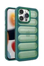Uray store Apple iPhone 14 Pro Max Kılıf Airmax Silikon Kapak - Koyu Yeşil