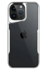 Uray store Apple iPhone 14 Pro Max Kılıf Boyi Silikon Kapak - Gümüş