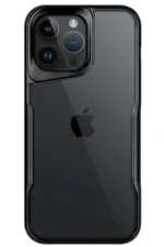 Uray store Apple iPhone 14 Pro Max Kılıf Boyi Silikon Kapak - Siyah