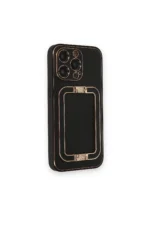 Uray store Apple iPhone 14 Pro Max Kılıf Coco Elit Kapak - Siyah - Görsel 2