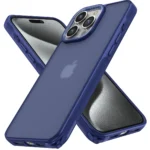 Uray store Apple iPhone 14 Pro Max Kılıf Elegant Kapak - Lacivert