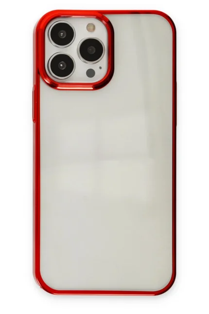 Uray store Apple iPhone 14 Pro Max Kılıf Element Silikon - Kırmızı