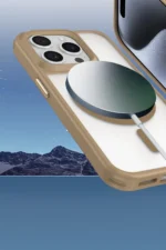 Uray store Apple iPhone 14 Pro Max Kılıf Enka Magsafe Silikon Kılıf - Siyah - Görsel 3