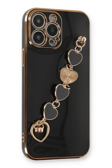 Uray store Apple iPhone 14 Pro Max Kılıf Esila Silikon - Siyah
